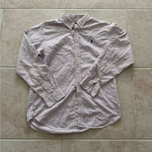 Men's Checkered Shirt ralph lauren  long sleeve shirt Xl 18-20